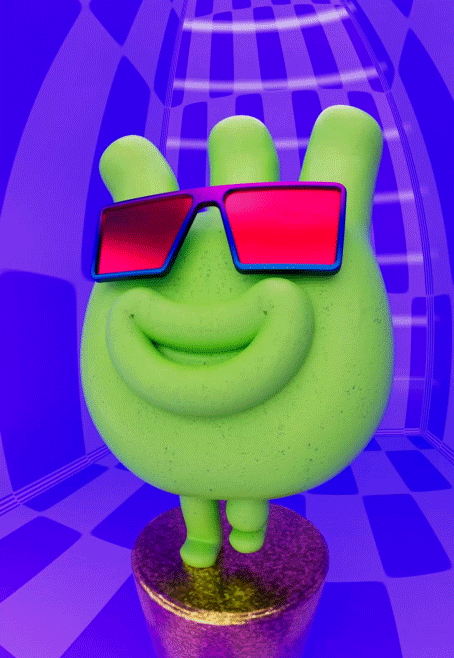 Stomp dancing green guy.