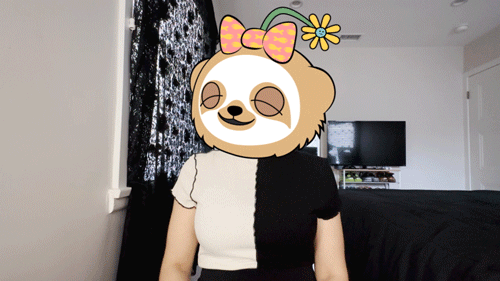 Demonstration of Snoo Puppet overlaid on live-action footage