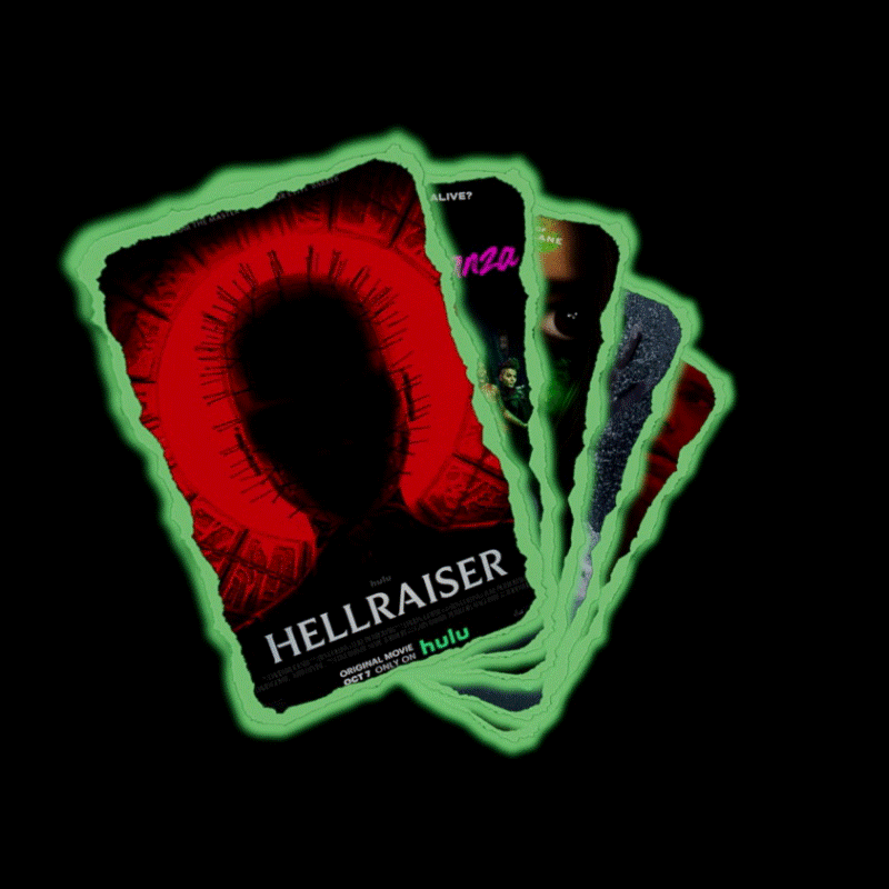 Animated loop with cards revealing
